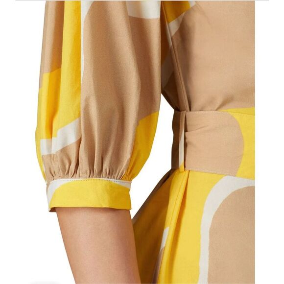 Chinti & Parker Yellow Wave Printed Dress Rent the runway preloved 6 $350 - Picture 5 of 6